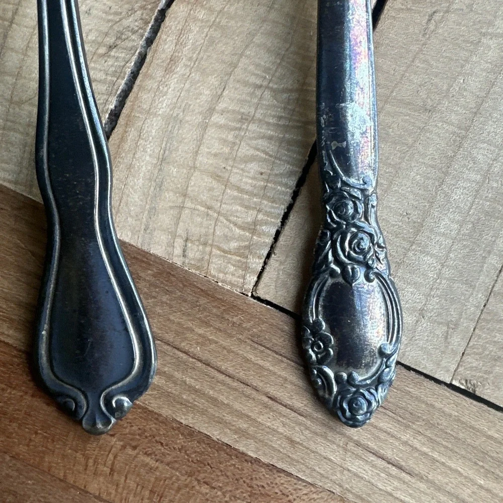 Vintage Fairmont Hotel Oneida Ltd Silversmiths‎ Spoons and Pickle Fork 5.5-6 in